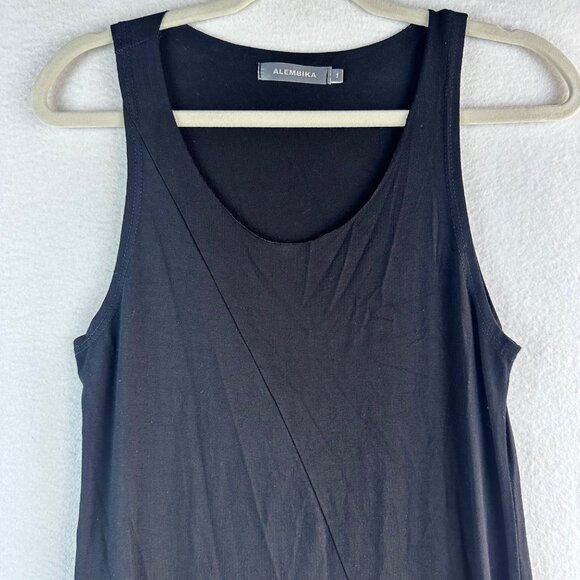 Alembika Dress Womens Size 1 Small Black Asymmetrical Lagenlook Grunge Layering - Picture 4 of 12